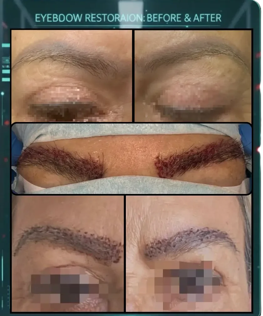 Eyebrow Restoration – שחזור גבות עם מיפוי גרפטים מדויק