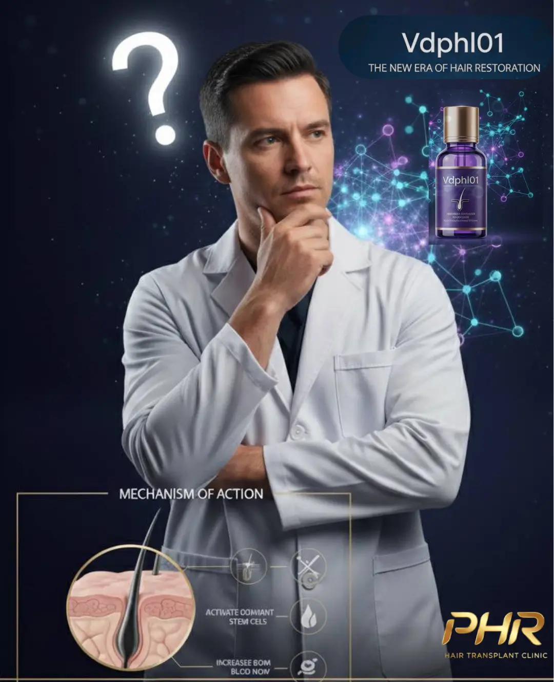 VDPHL01 טיפול פומי חדש לנשירת שיער — סקירה רפואית