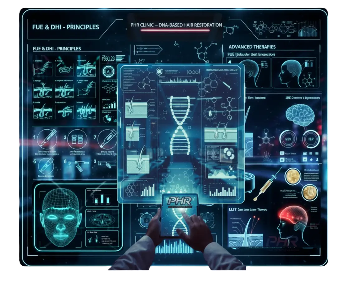 PHR Clinic – Precision DNA & FUE Planning Matrix